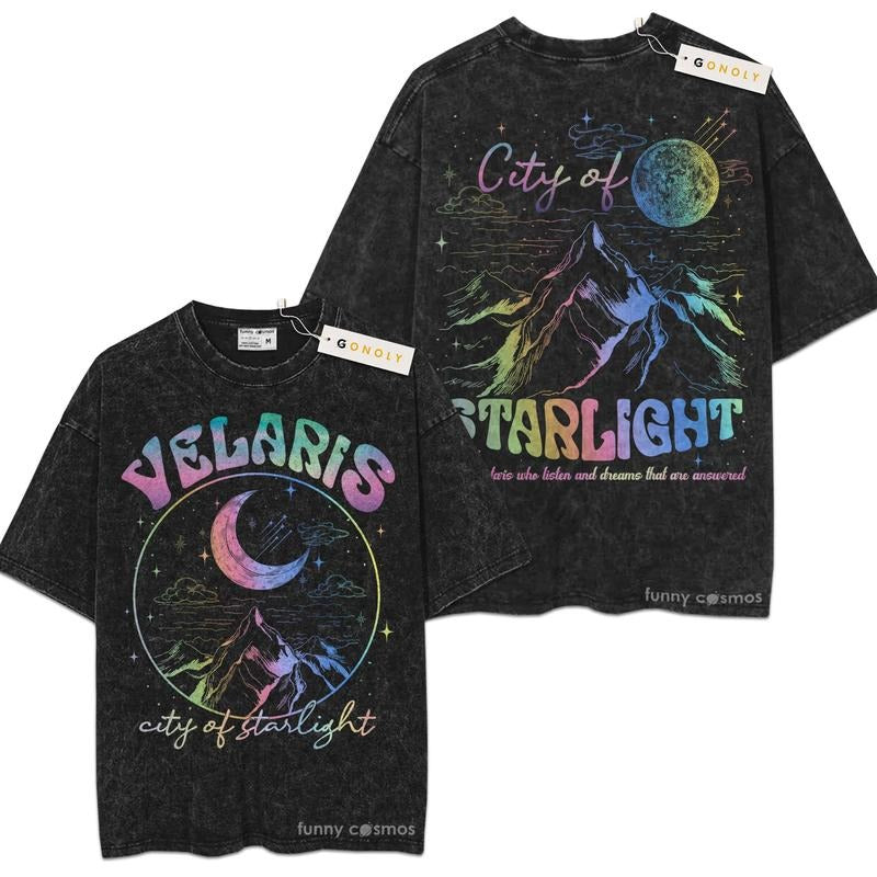 [ Mineral Wash ] Velaris City Of Starlight Acotar For Fans Lover Book, Bookish, Graphic Washed Style Shirt Hoodie Sweatshirt