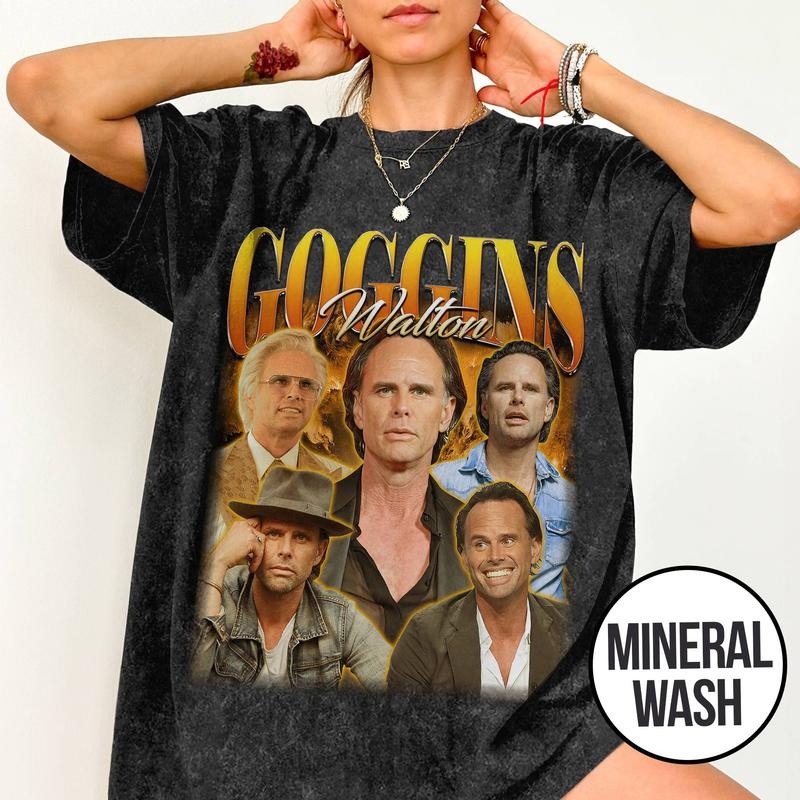 [ Mineral Wash ] Walton Goggins Shirt, Vintage 90s Movie Shirt, Retro Bootleg Rap Style Graphic Washed Shirt Hoodie...