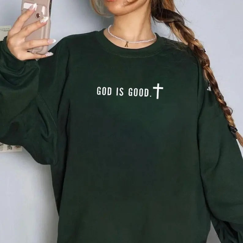 Minimalist Shirt, God Is Good Trendy Christian Shirt, Gift Faith Unisex Tshirt, Faith Tee, Church Group Shirt, Christian...