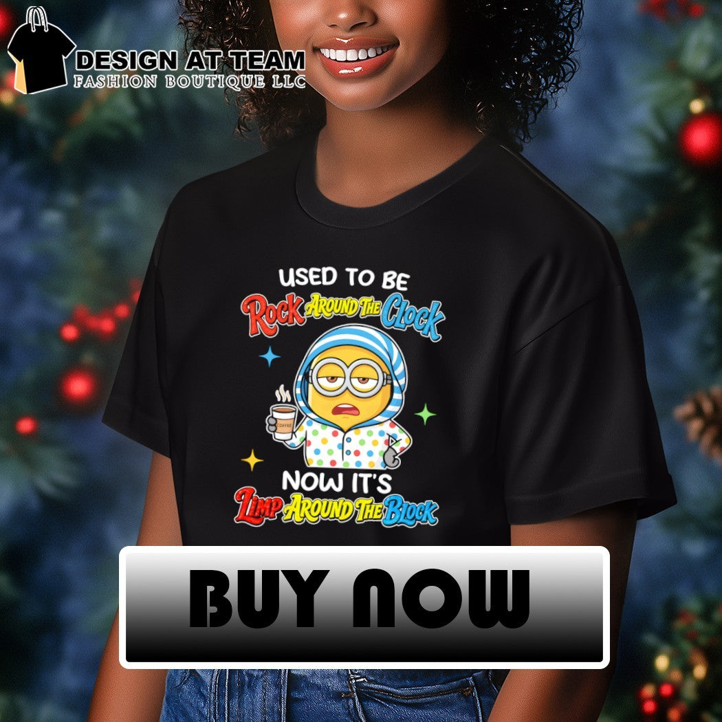 Minion used to be rock around the glock now it’s timp around the block coffee shirt