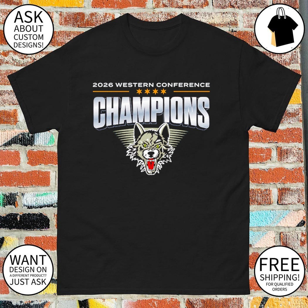 Chicago Wolves Hockey 2026 Western Conference Champions wolf shirt
