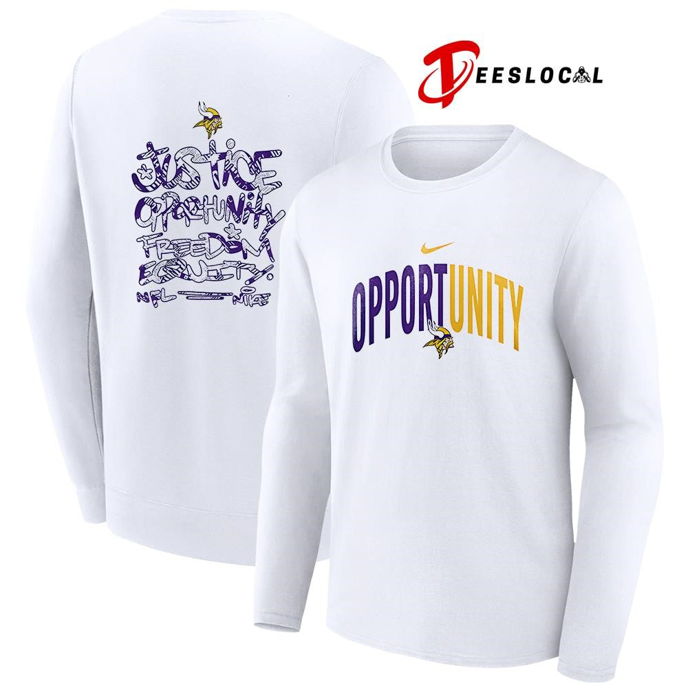 Minnesota Vikings justice opportunity freedom equity shirt