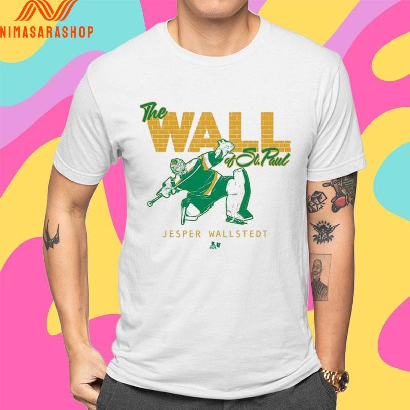 Minnesota Wild Jesper Wallstedt The Wall Of St Paul Shirts
