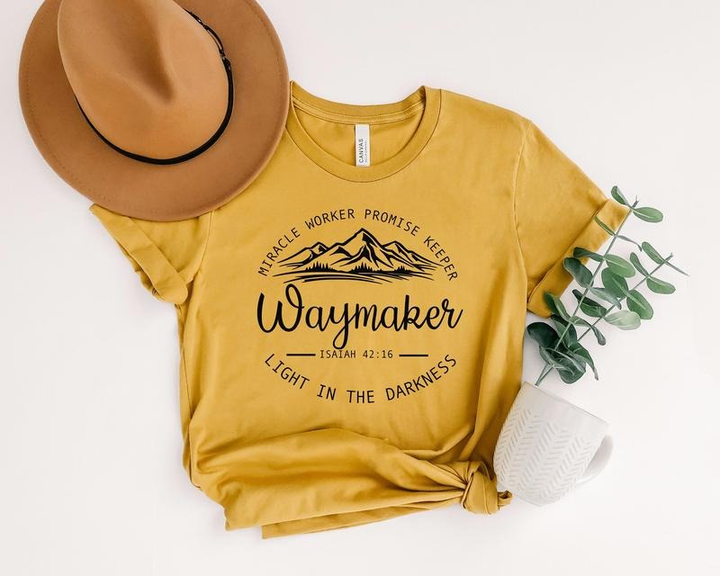Miracle Worker Promise Keeper Waymaker Shirt Religious Shirt Christian Shirt Isaiah 4216 Faith Shirt TK43GN Hoodie Sweatshirt