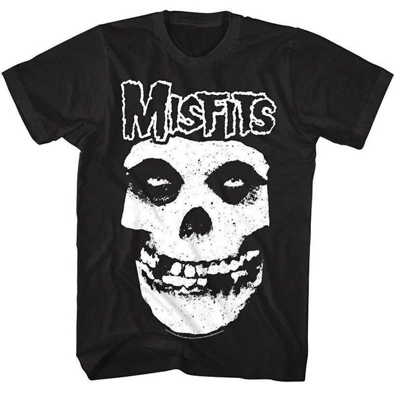 Misfits Skull Logo Men's T Shirt Punk Rock Band Concert Tour Merch T-shirt, Vintage 90s style top clothing, Graphic tee,...