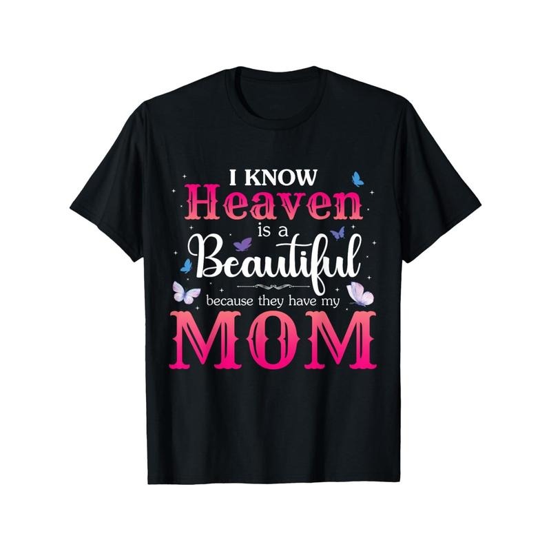 Missing Mom In Heaven Angel Memorial Day Mother Day T-Shirt style 02 Hoodie Sweatshirt | PrintMintTees.com