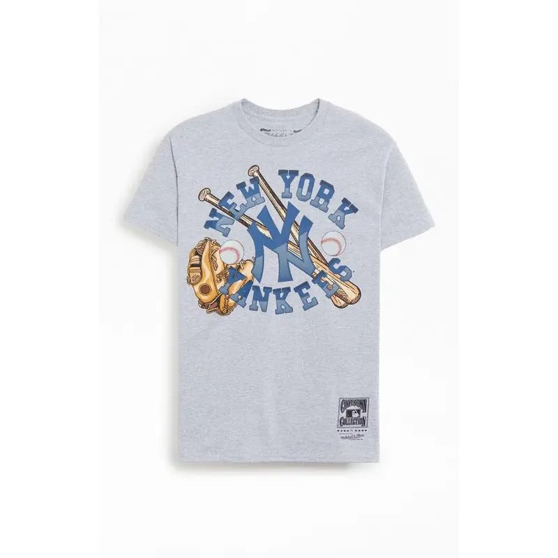 Mitchell & Ness Men's MLB NY Yankees T-Shirt - Multicolor Hoodie Sweatshirt | PrintMintTees.com