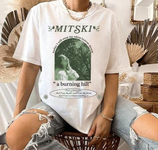 Mitski A Burning Hill Shirt Vintage Mitski Album Music T-Shirt Cotton Unisex Tshirt Hoodie Sweatshirt | PrintMintTees.com