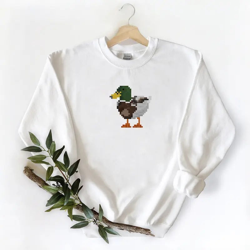 Model Wild Duck Cartoon Tshirt Sweatshirt Hoodie, for Mallard duck lovers | PrintMintTees.com