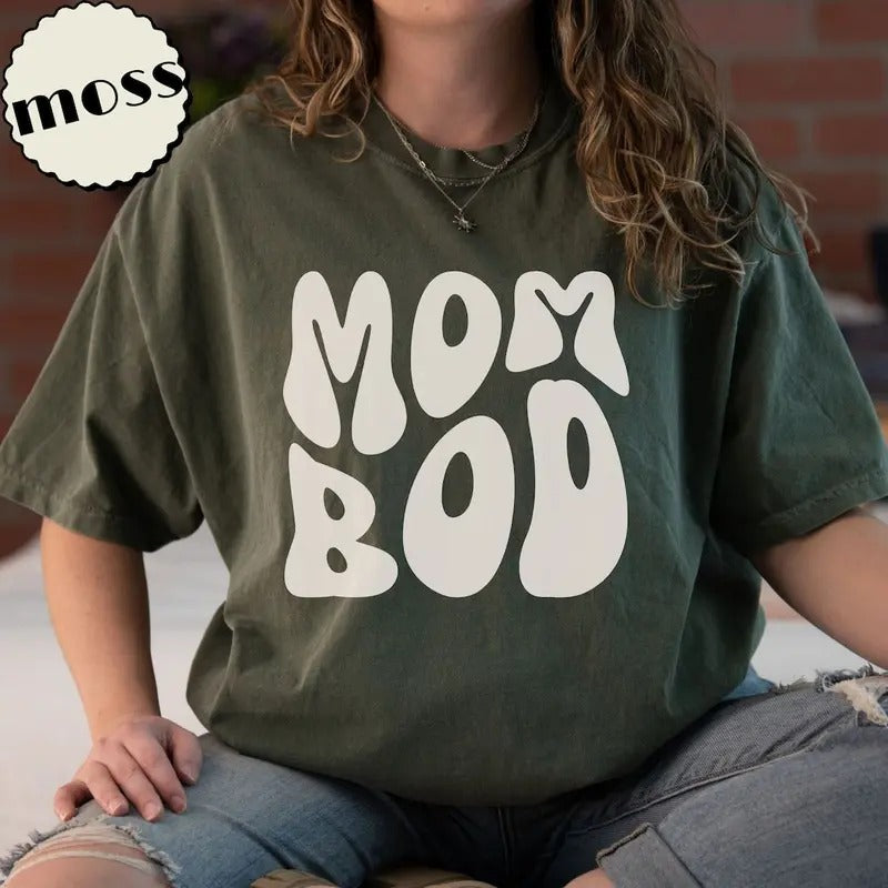 Mom Bod T-shirt Funny Mama Tshirt Gift Idea for Mother Hoodie Sweatshirt | PrintMintTees.com