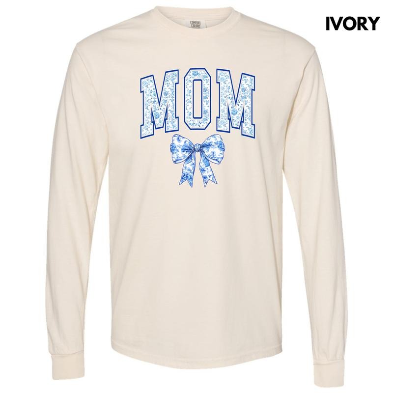Mom Ginger Jar Florals Long Sleeve Comfort Colors T-Shirt 'NLB' Hoodie Sweatshirt | PrintMintTees.com