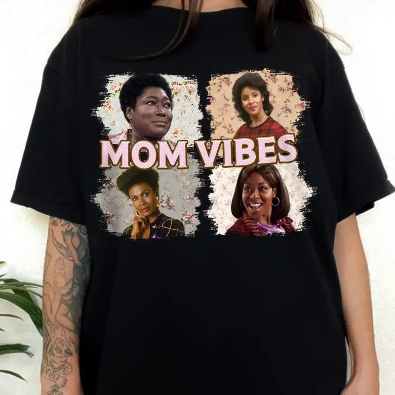 Mom Vibes Shirt, 90s Mom Vibes Shirt, Retro Funny Mom, Mother's Day Gift Shirt, Unisex Short Sleeve Tee Hoodie Sweatshirt