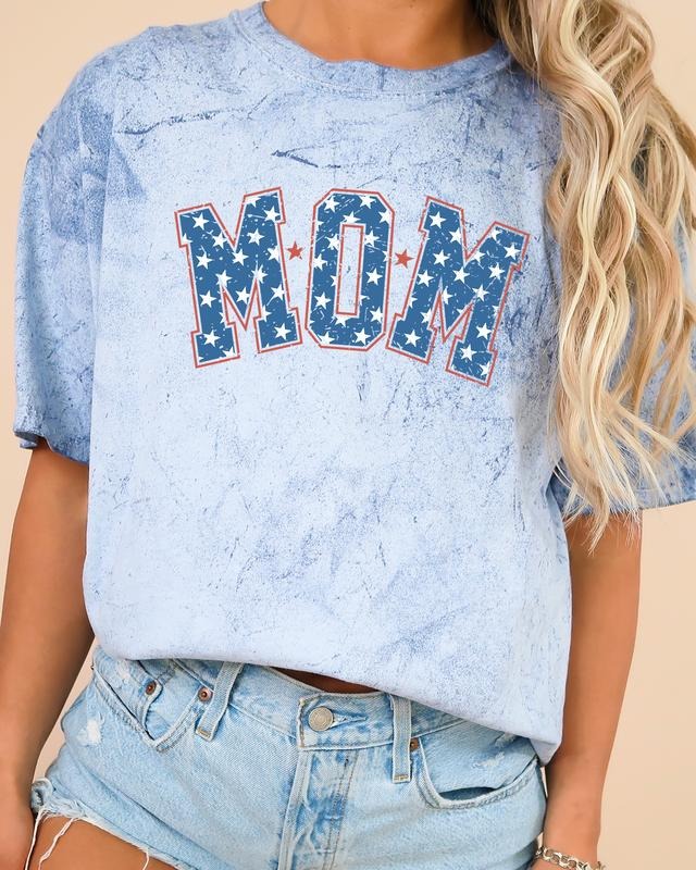 Mom, USA, America, Patriotic, Independence Day, 4th Of July, Comfort Colors, Color Blast Tshirt, Women's Comfort Color...