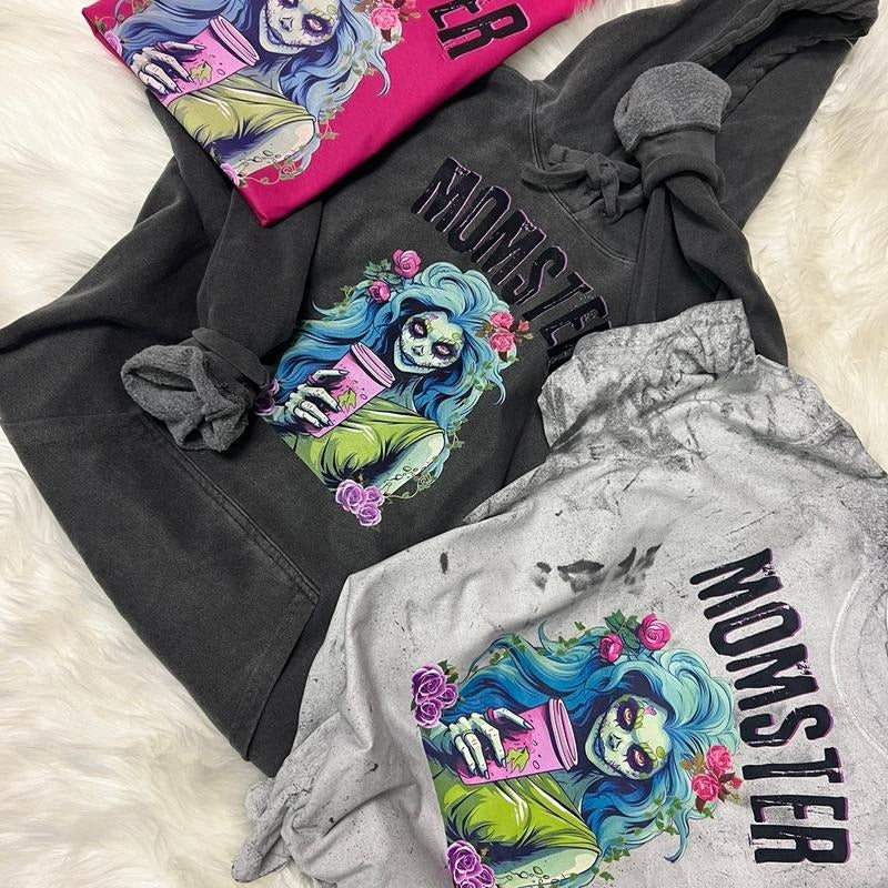 Momster coffee shirt Hoodie Sweatshirt | PrintMintTees.com