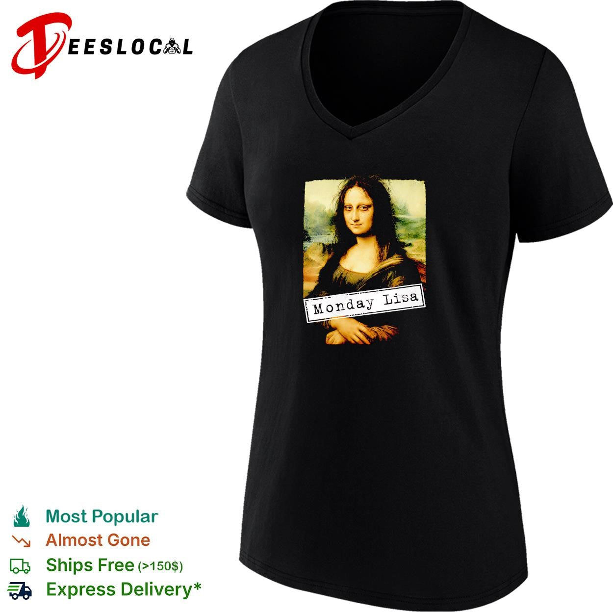Mona Lisa Monday portrait shirt
