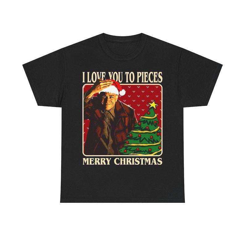 Monster The Ed Gein Story Series Unisex Tee, I love You to Pieces Merry Christmas Shirt, Gift for Christmas, Heavy Cotton...