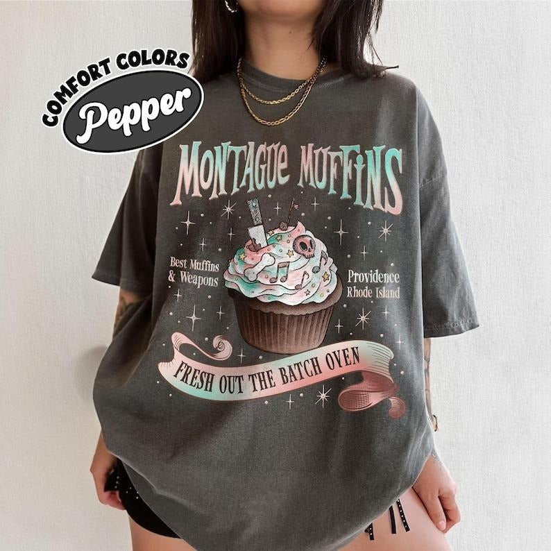 Montague Muffins Leather And Lark Comfort Colors Shirt, Butcher And Blackbird Book Series TShirt For Fan, Gift For Book...