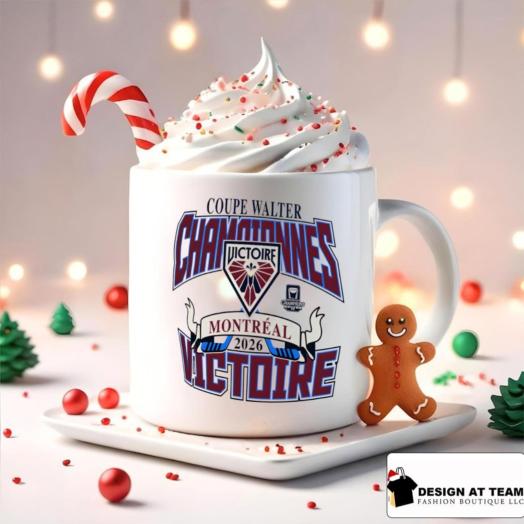 Montreal Victoire Coupe Walter Championnes Victoire de Montreal NHL 2026 logo shirt