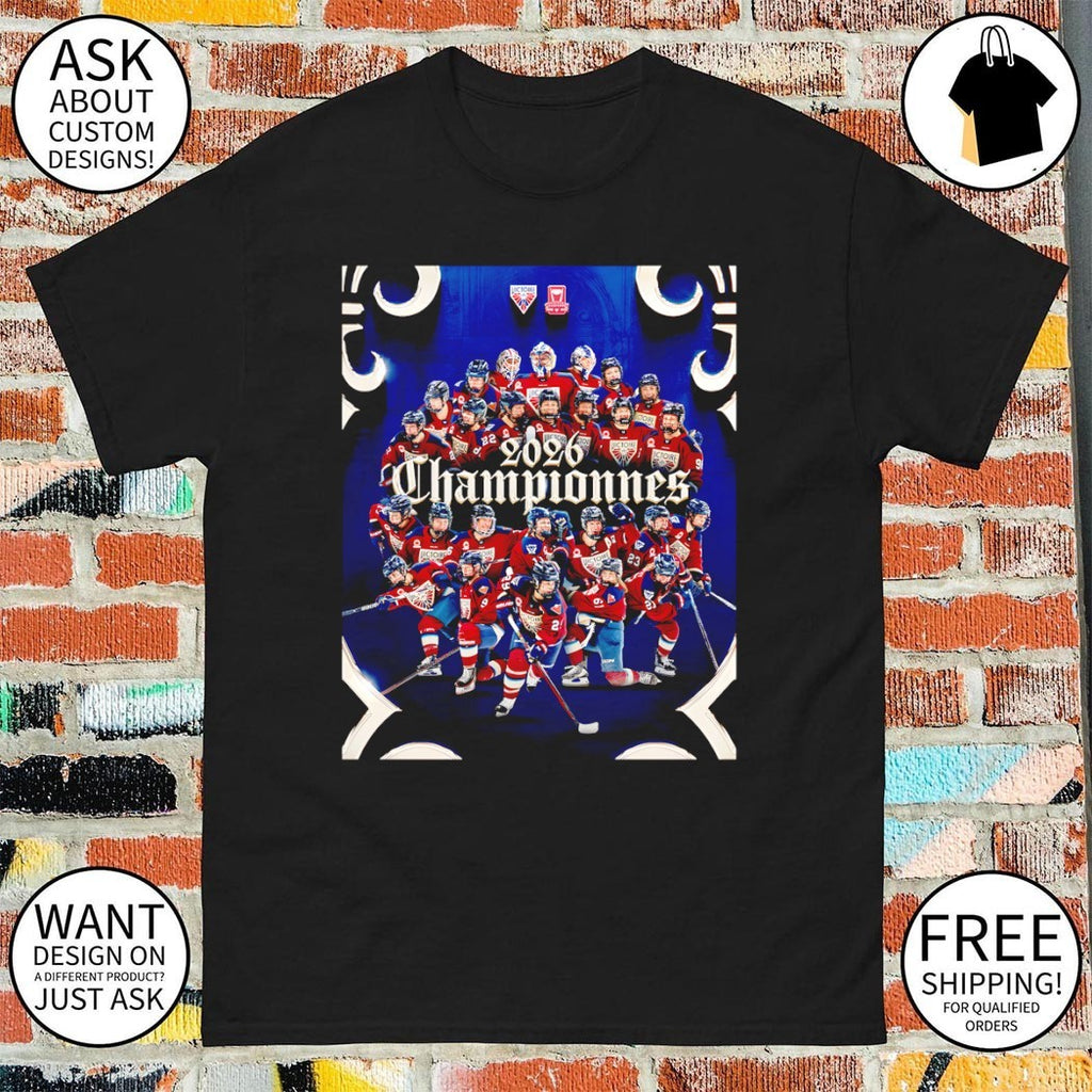 Montréal Victoire Hockey Walter Cup 2026 poster shirt