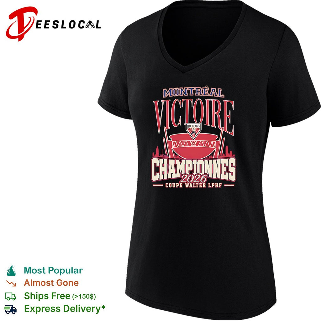 Montreal Victoire championnes 2026 coupe Walter LPHF trophy shirt