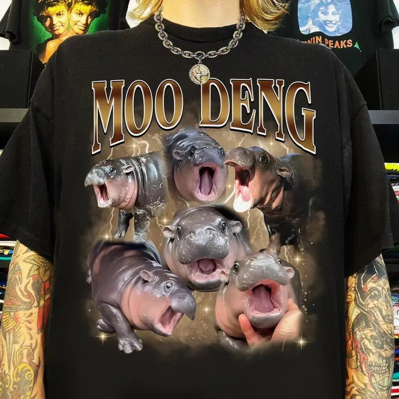 Moo Deng Shirt, moo deng shirt men,i love moo deng shirt,moo deng meme shirt,moo deng fan club shirt,moo deng...