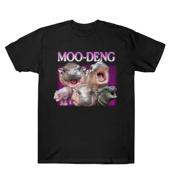 Moo Deng Baby Pygmy Hippos Moo Deng Cotton T-Shirts, Hoodie, Sweatshirt