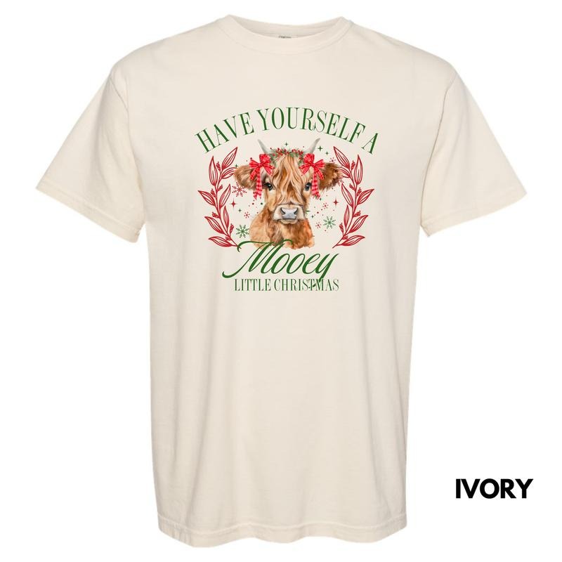 Mooey Little Christmas Comfort Colors T-Shirt 'NLB' Hoodie Sweatshirt | PrintMintTees.com