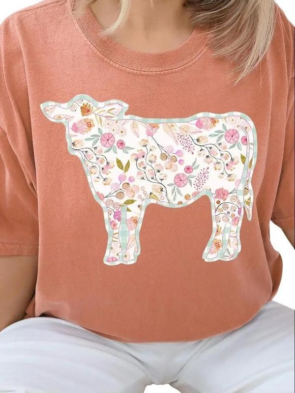 Moolette Meadow Comfort Colors Adult Ring-Spun Cotton Tee Collar Top unisex short sleeve tee Graphic Print T-Shirt Hoodie...