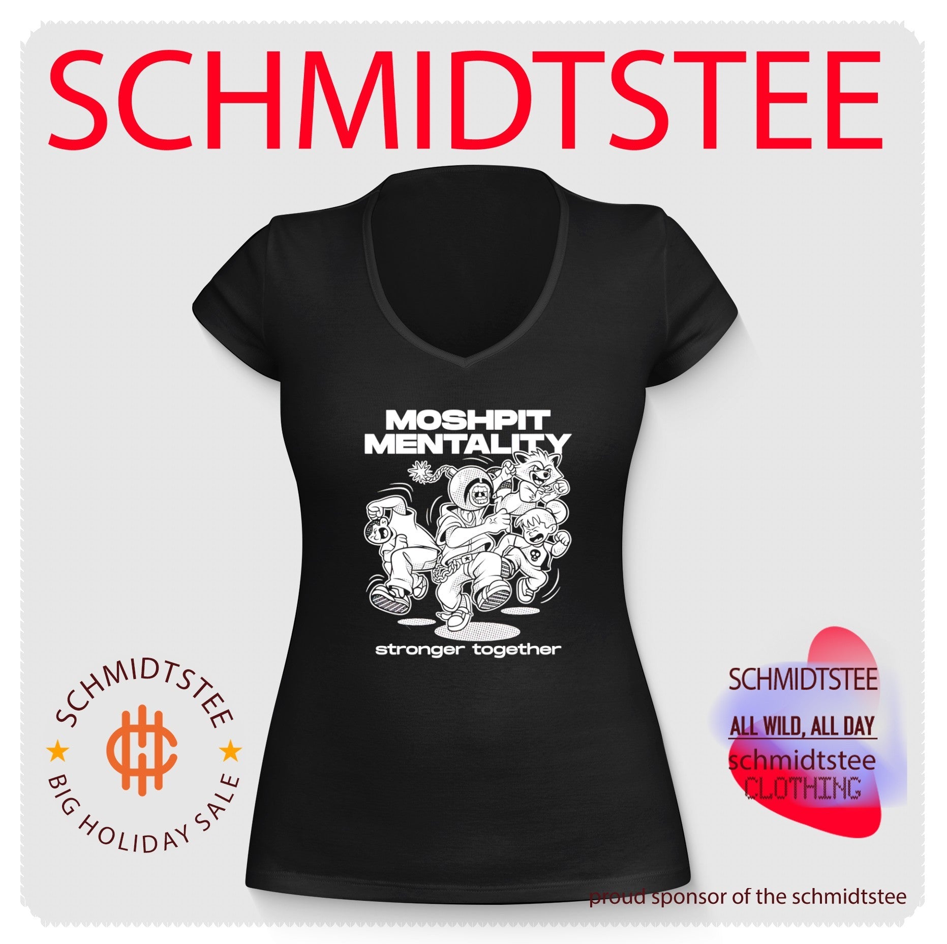 Mophist mentality stronger together graphic shirt