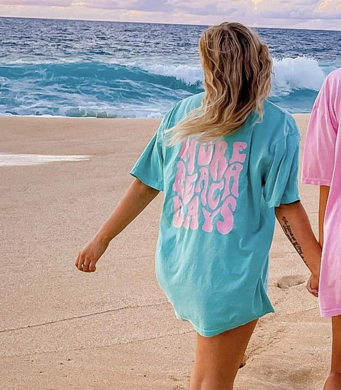 More beach days shirt, Coastal cowgirl aesthetic, cowgirl beach days, beach oversized t-shirt Comfort Cotton Hoodie...