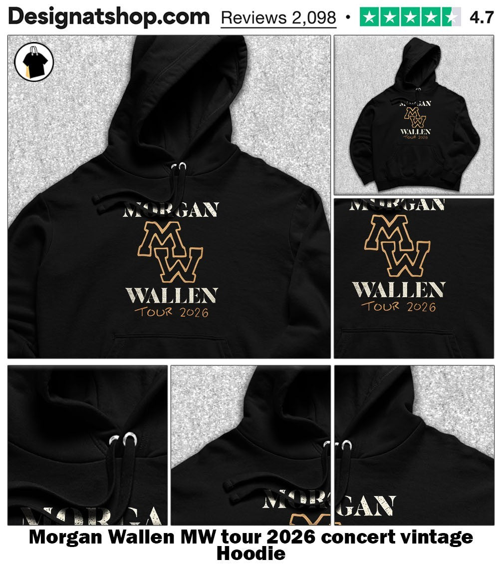 Morgan Wallen MW tour 2026 concert vintage shirt