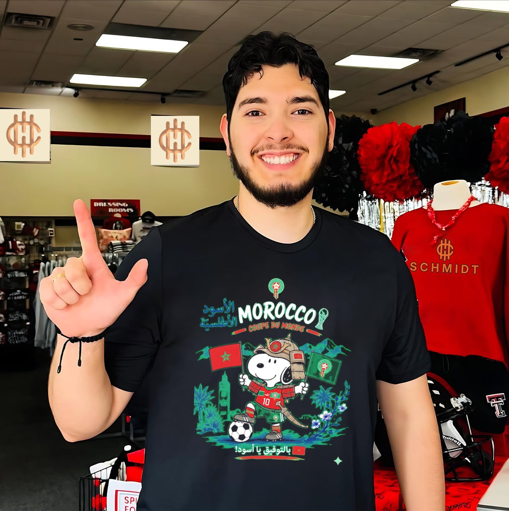 Morocco World Cup Snoopy shirt