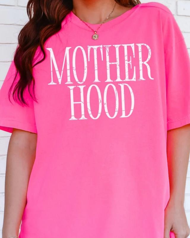 Mother Hood Comfort Colors Adult Ring-Spun Cotton MAMA GRAPHIC SHIRTS Hoodie Sweatshirt | PrintMintTees.com