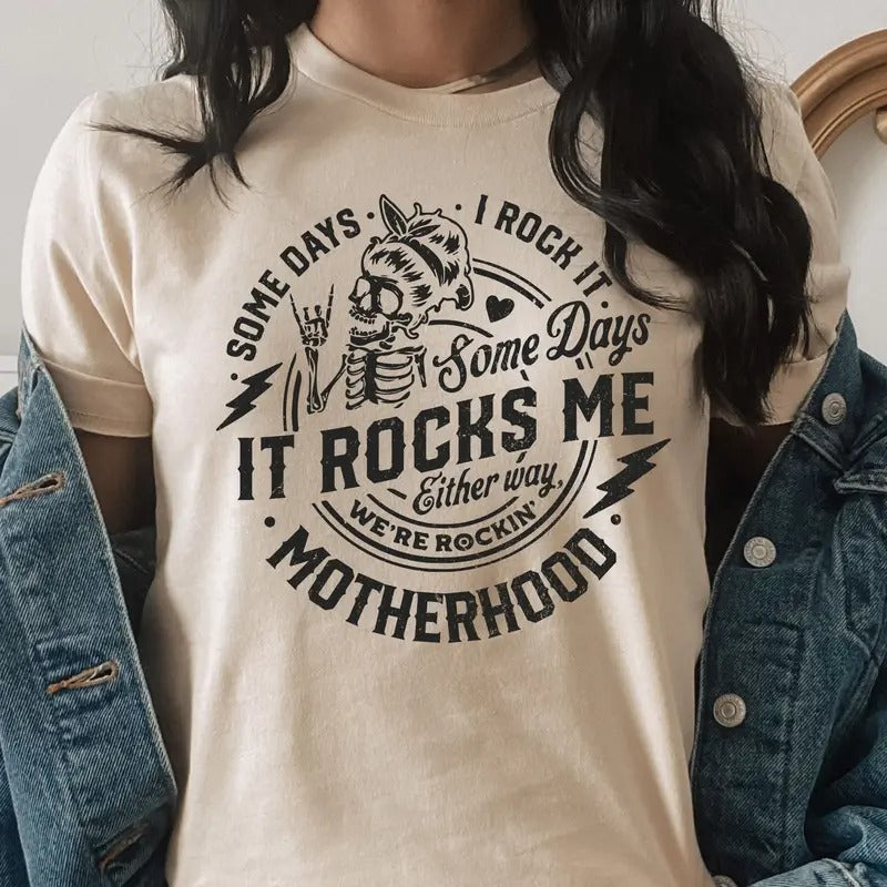 Motherhood Shirt Motherhood Sweatshirt Mama Life Shirt Mom Shirts Rocks Me Mother Shirt Gift For Mom Mama Gift Mother...