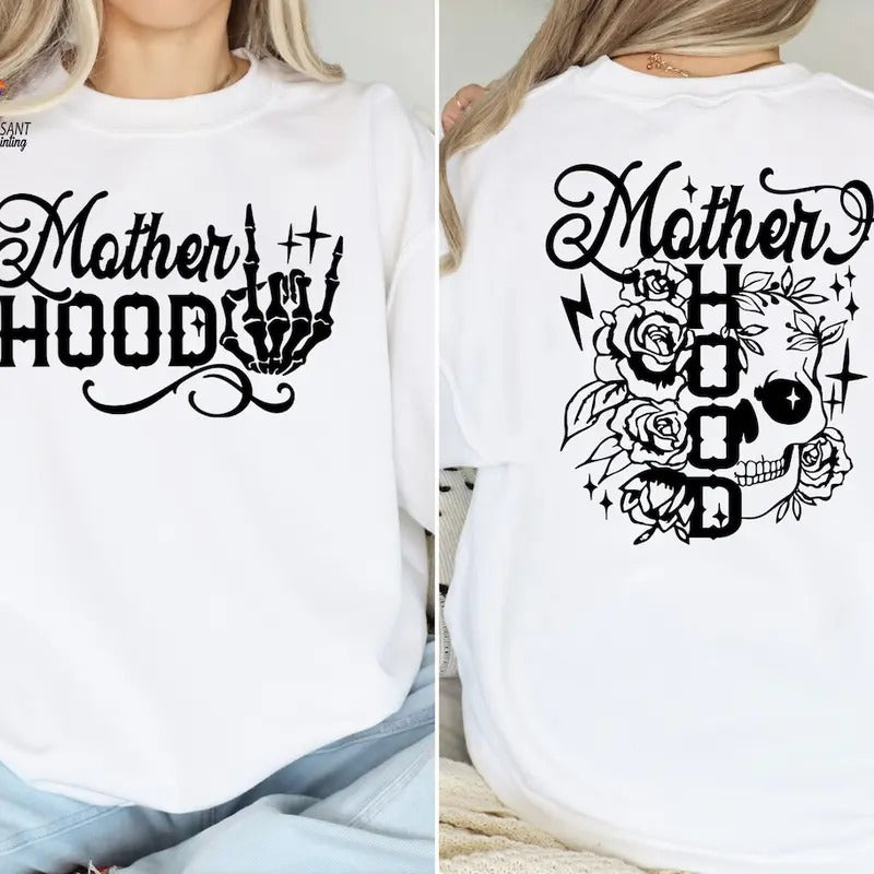 Motherhood Shirt, Skeleton Mom Shirt, Mother's Day Shirt Hoodie Sweatshirt | PrintMintTees.com