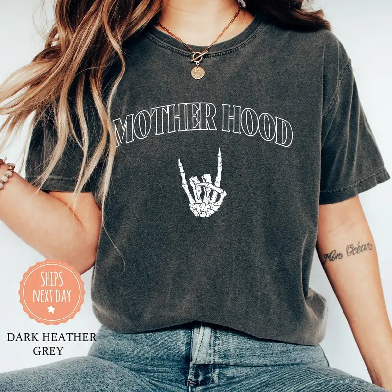 Motherhood T-shirt - Motherhood Shirt - Gift For Mom - Mom Tee - Mom Shirt - Comfort Colors - Rock N Roll Shirt