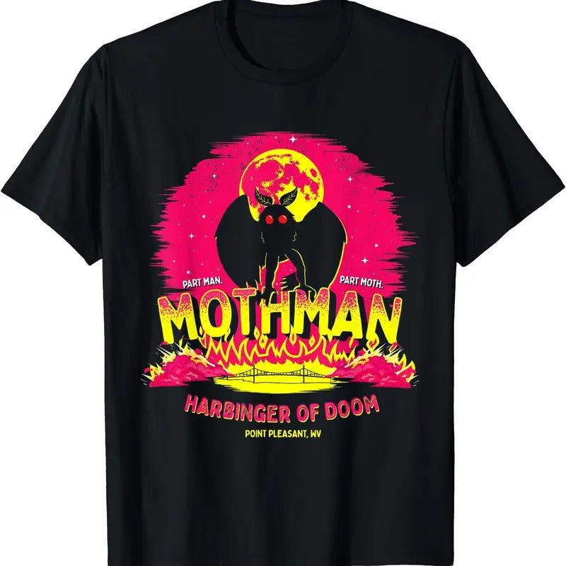Mothman - Funny Cute Cryptid Creature Short Sleeve T-Shirt Hoodie, Sweatshirt | PrintMintTees.com