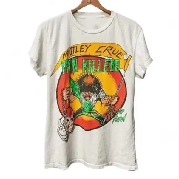 Motley Crue Band 90s Unisex Pain Killers Cotton Menswear Tshirt Hoodie Sweatshirt | PrintMintTees.com