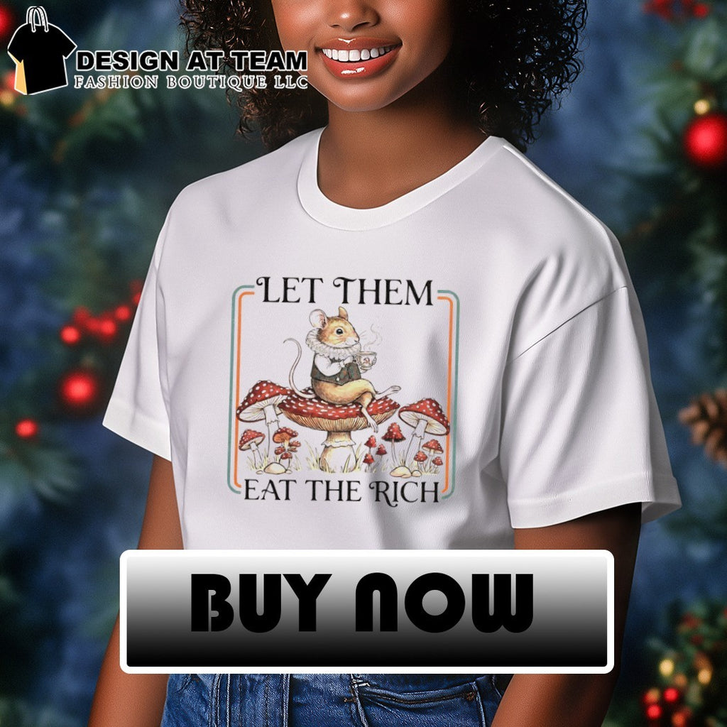Mouse anthropomorphic animal creature let them eat the rich shirt