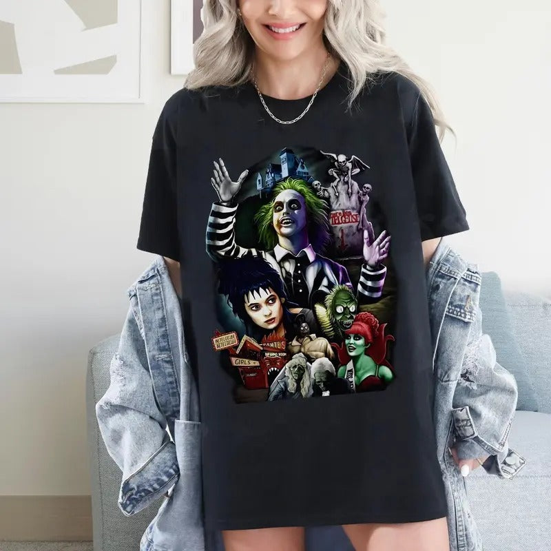 Movie Beetlejuice T-Shirt, Vintage Halloween Beetlejuice Sweatshirt, Beetlejuice 1988 Sweater, Vintage Halloween Movie...