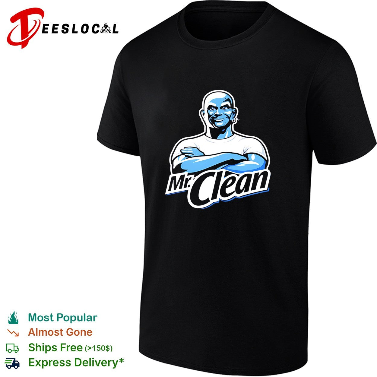 Mr Clean crossing arms shirt