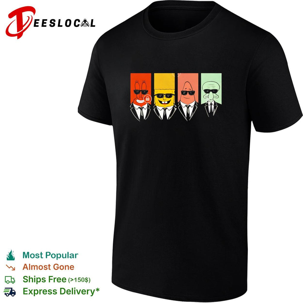 Mr Krabs SpongeBob Patrick and Squidward style of Reservoir Dogs shirt