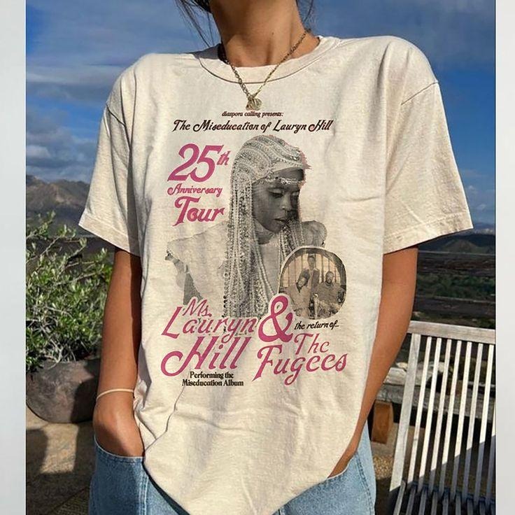 Ms Lauryn Hill Tour T-Shirt, The Miseducation Of Lauryn Hill Gift Hoodie Sweatshirt | PrintMintTees.com