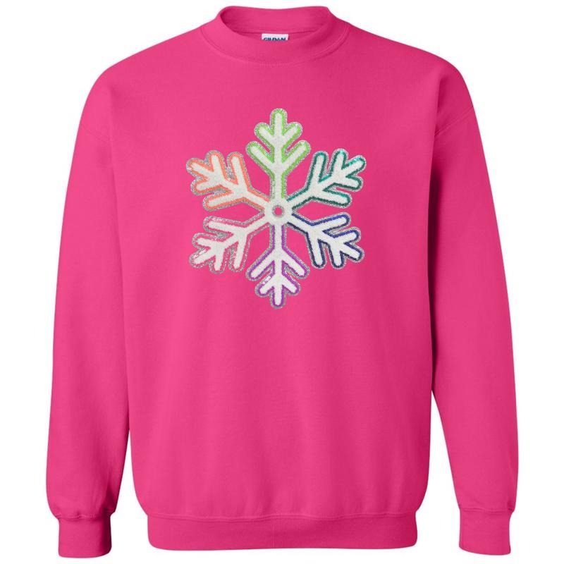 Multi Color Snowflake Patch T-Shirts, Hoodie, Sweatshirt