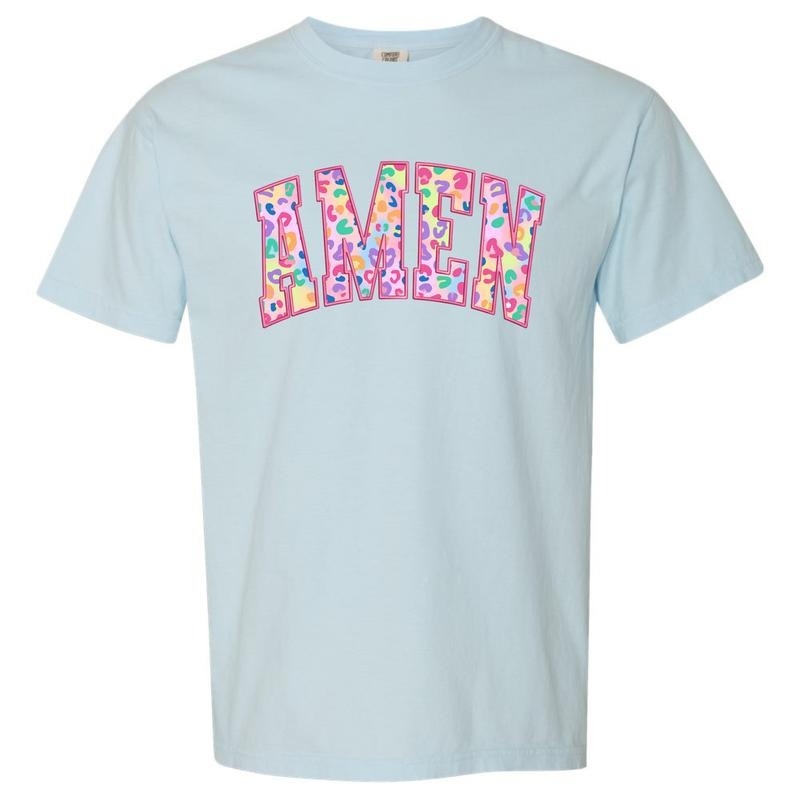 Multicolor Cheetah AMEN Comfort Colors T-Shirt 'NLB' Hoodie Sweatshirt | PrintMintTees.com