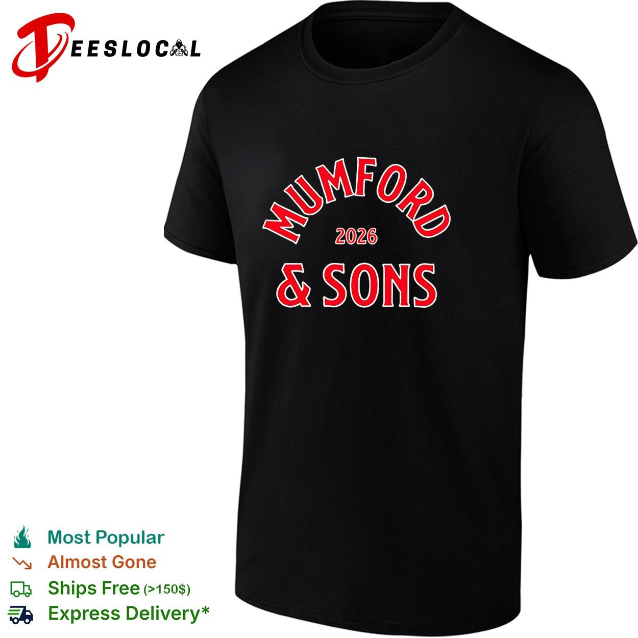 Mumford and Sons Boston MA Tour On June 22 2026 shirt