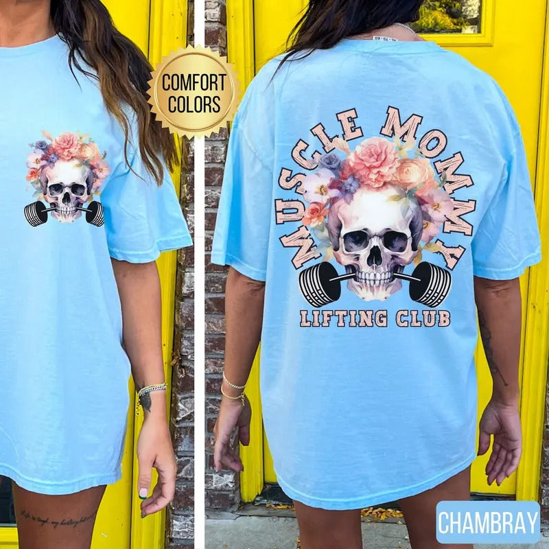 Muscle Mommy Lifting Club Shirt s Muscle Mom Crew Pump Cover Womens Workout Shirt Gift For Gym Lovers Mother's Day Shirt...