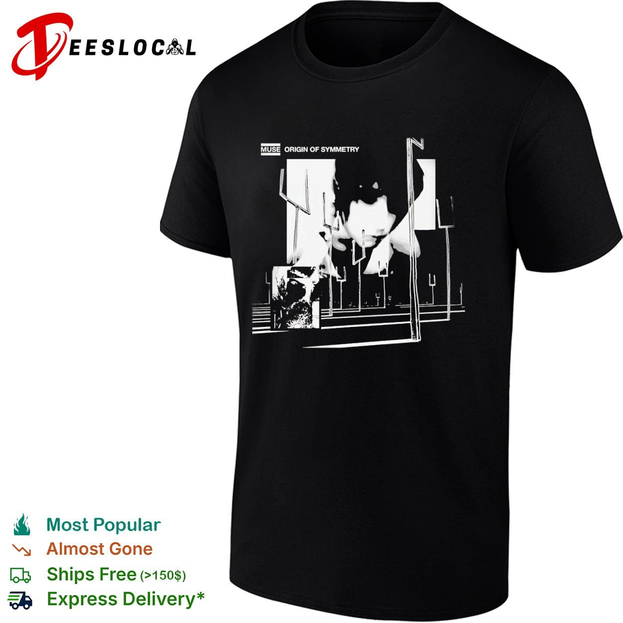 Muse Origin of Symmetry album art forks shirt