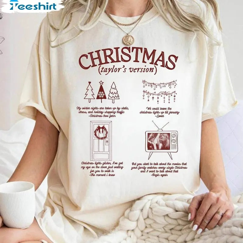 Music Christmas Sweatshirt Tshirt, Merry Christmas Shirt, Cute Winter Sweatshirt Hoodie | PrintMintTees.com