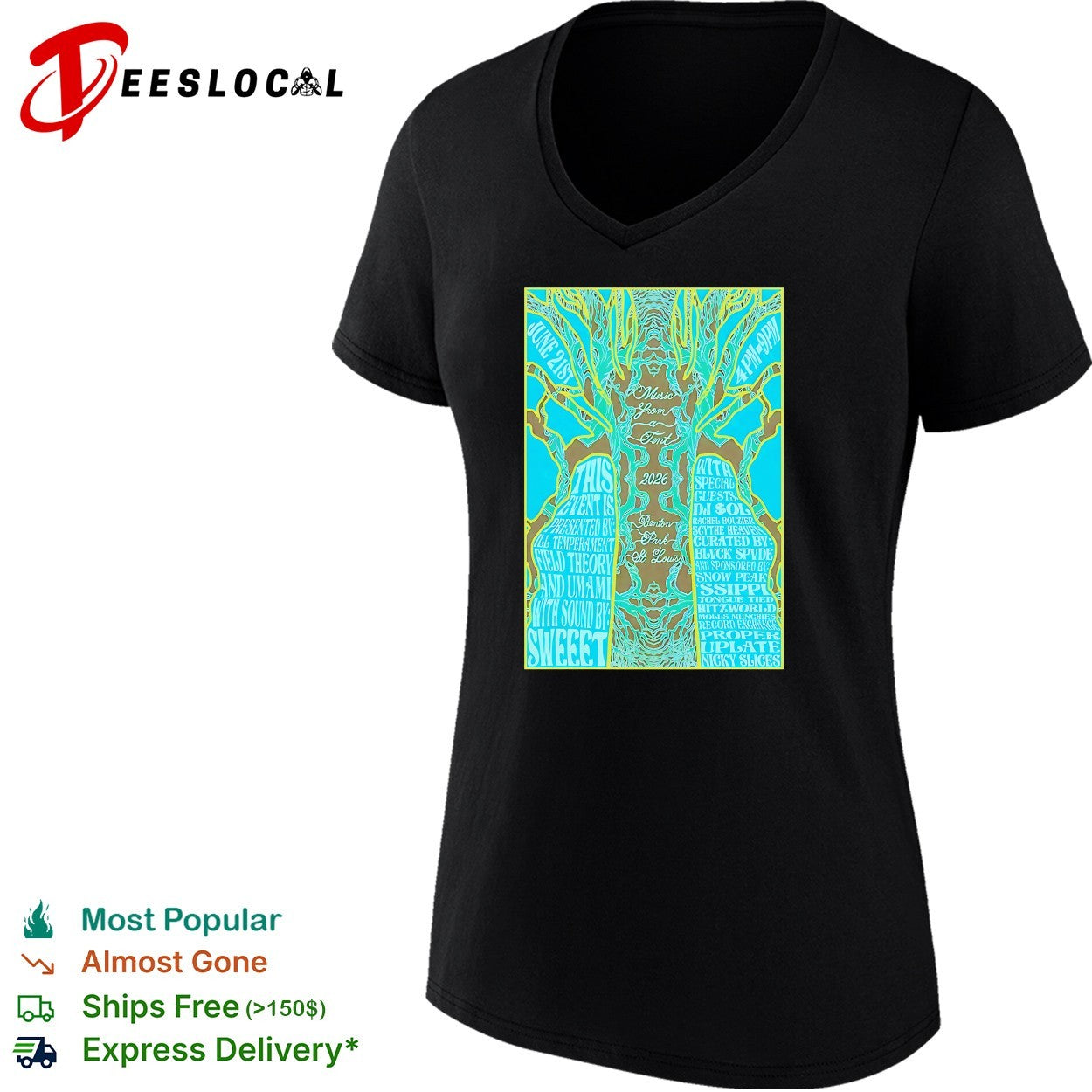 Music from a tent 2026 Benton Park St Louis poster shirt